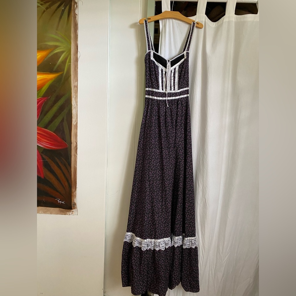 Gorgeous Gunne Sax Prairie 1970’s Sleeveless Dress